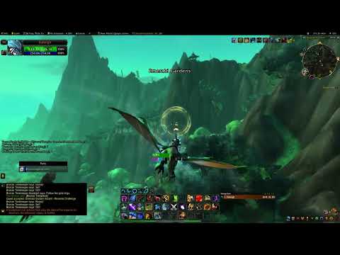 WOW Dragonriding:  Emerald Gardens Ascent Reverse Challenge Gold - 62.278