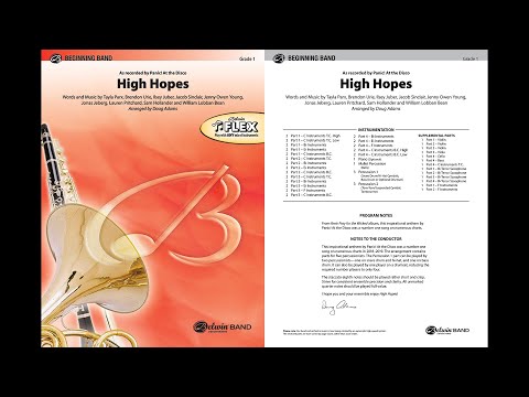 High Hopes, arr. Doug Adams – Score & Sound