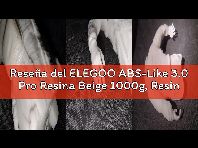 Vídeo relacionado con ELEGOO ABS-Like Resin 3.0+, Resina de Fotopolímero Mejorada para Impresoras 3D, Mayor Resistencia al Calor Curado Rápido, Alta Precisión, No quebradiza, Gris 2000g