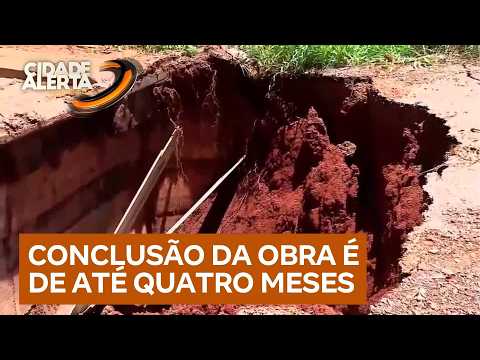 Ponte quebrada após abertura de cratera em Luziânia (GO) terá de ser reconstruída | Cidade Alerta DF
