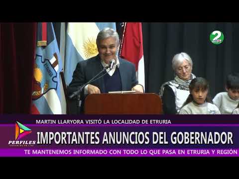 Visita del Gobernador Martín Llaryora a la localidad de Etruria