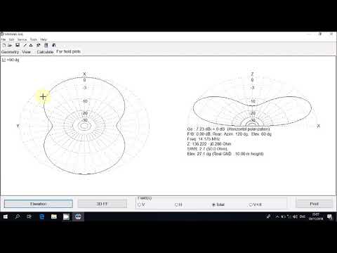 Designing 2 Elements 20 m. Band Cubical Quad (Horizontal Polarization) Using MMANA-GAL Free Software