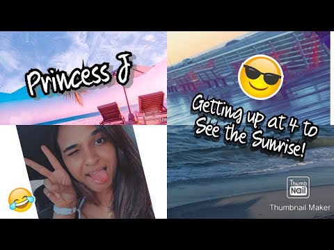 MY FIRST VIDEO! (Waking Up At 4:30am To See The Sunrise At The Beach- WENT WRONG)| Princess J