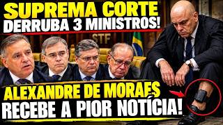SUPREMA CORTE AFASTA 3 MINISTROS - ALEXANDRE DE MORAES ACABA DE SER ARROLADO no CASO DA ESPOSA!