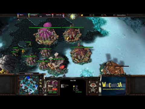 Pink(ORC) Lin Guagua(ORC) vs XiaoKai(NE) Alice(UD) - Warcraft 3 Classic - RN5174