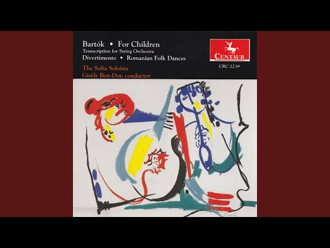 For Children, BB 53, Vol. 1 (based on Hungarian folk tunes) : No. 17. Round dance (arr. for...