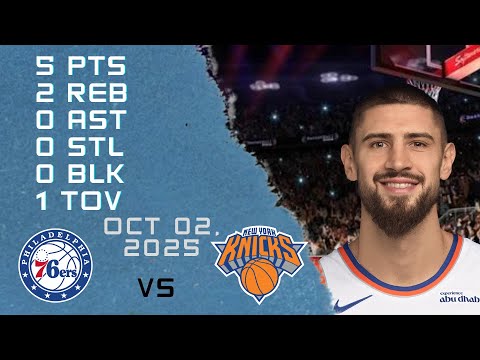 Alex Len Player Full High Lowlights vs 76ERS 02 10 2025 NBA Pre season Game