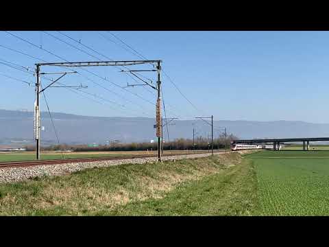 Chavornay - passage d’un ETR 610 en UM - 5.4.20