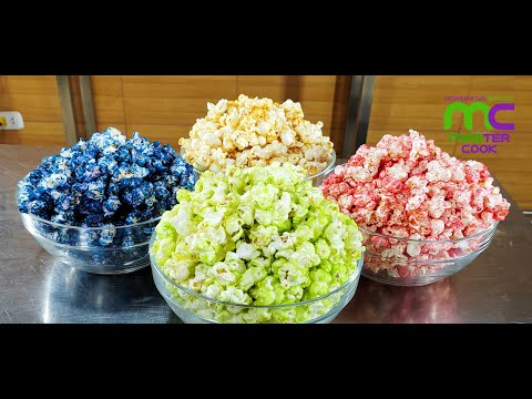 How to prepare colorful popcorn, easy, fast and delicious
