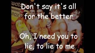 Lie To Me - The Wanted (Lyrics)