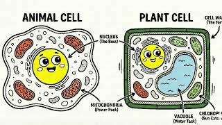 Preschool Cell Parts Coloring Video with Free PDF Coloring Sheet link in Description!