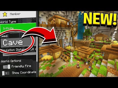 NEW CAVE VILLAGES UPDATE in Minecraft! (Pocket Edition, Xbox, PC)