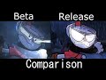 FNF Cuphead Indie Cross Beta Cutscenes VS Release Cutscenes FNF Comparison