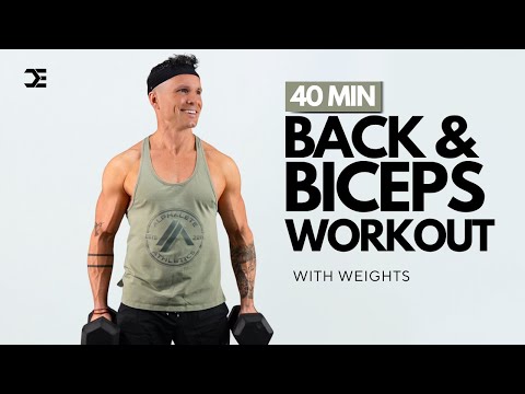 40 MIN BEASTMODE  BACK & BICEPS WORKOUT with DUMBBELLS