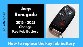 Jeep Renegade Key Fob Battery Replacement (2015 - 2021)