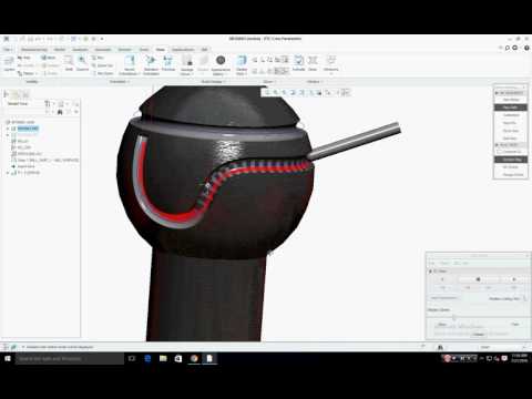 5axis machining on PTC creo 3.0