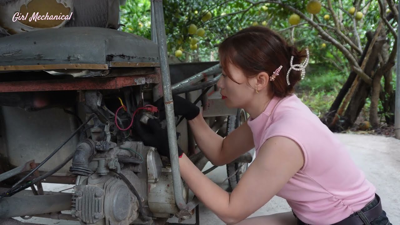 Genius Girl Challenge: Restore and revive a car (HONDA) after many years of disuse.