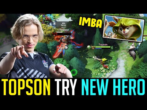 Topson Experimenting the New Hero "HOODWINK" - INTERESTING! DOTA 2