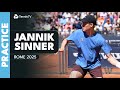 LIVE PRACTICE Jannik Sinner Practices In Rome