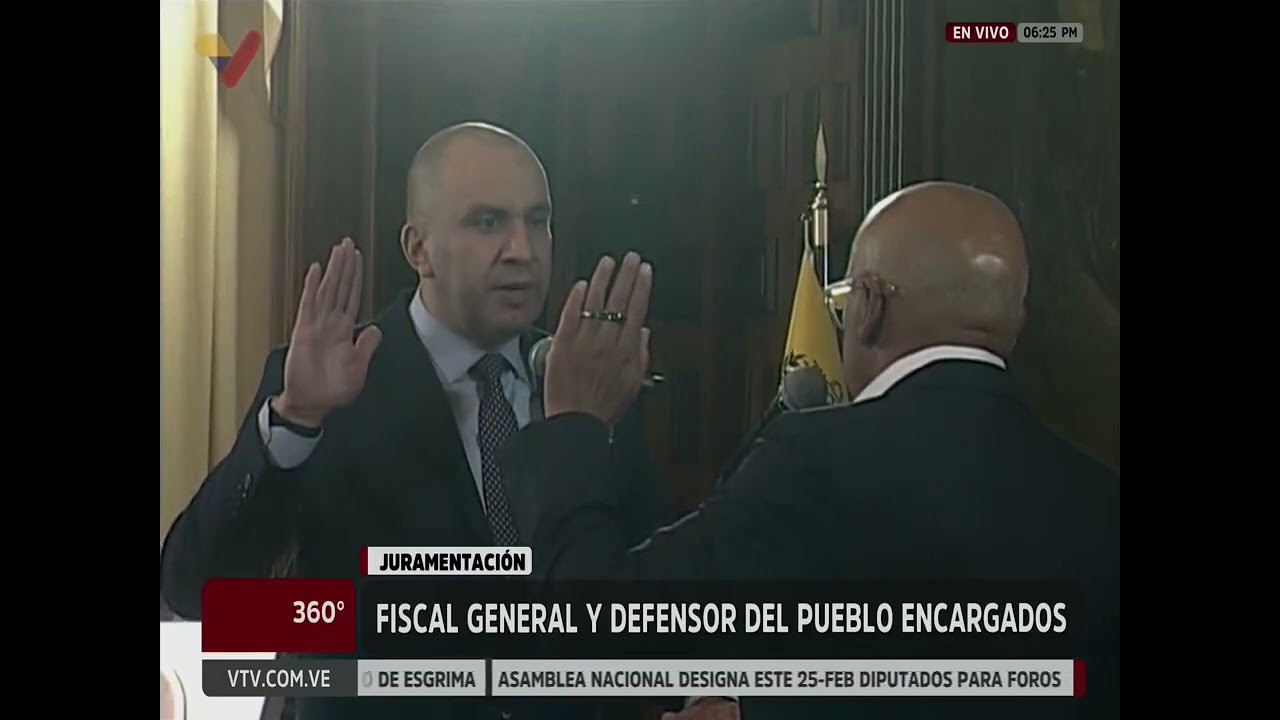 Larry Devoe juramentado como Fiscal General encargado, Tarek W. Saab como Defensor del Pueblo (e)