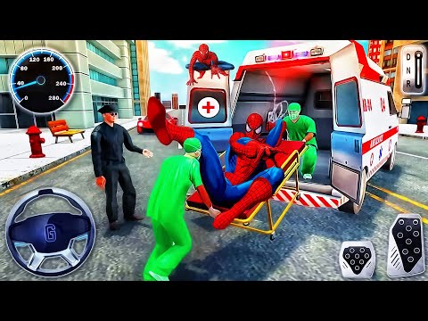 Ambulance Spider Hero Driver Simulator - Hero Van Drive Emergency 2021 - Best Android GamePlay