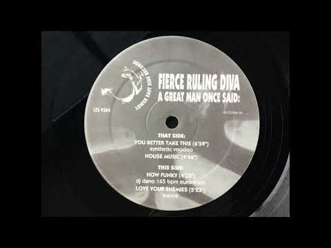 Fierce Ruling Diva - You Better Take This. Lower East Side Records