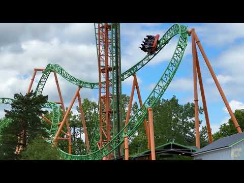Off-ride footage of a Tantrum train