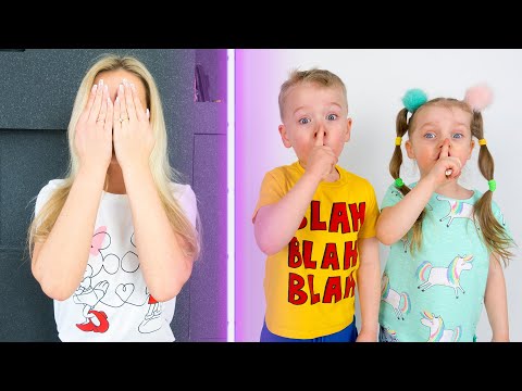 Gaby and Alex playing Hide and Seek with Mom