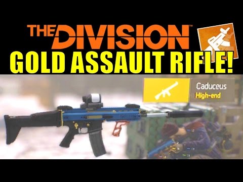 The Division Beta: Caduceus High-End (Gold) Assault Rifle! (AMAZING!)