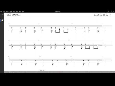 How Long ( Ace ) ,Tablatura e base Senza Basso - Backing bass track-NO BASS