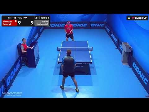 12:50 Valentyn Yunchyk - Vadym Nechyporuk 11.07.2023 TT Euro.Cup Ukraine Star. TABLE 3