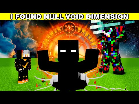 I Found The NULL VOID DIMENSION with GLITCH ENTITY In Minecraft | #7