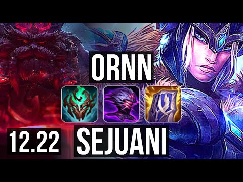 ORNN vs SEJUANI (TOP) | 9/3/18, 900+ games, 1.1M mastery | EUW Master | 12.22