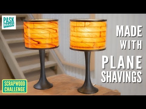 Plane Shaving Table Lamps - Scrapwood Challenge ep37