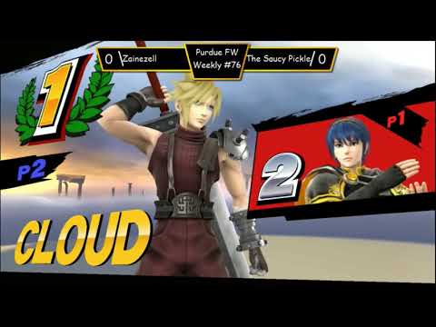 The Saucy Pickle (Cloud) vs. ZaineZelle (Marth)