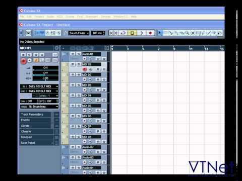 01 - Cubase Video Tutorial - Introduction to Cubase - part 1