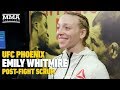 UFC Phoenix: Emily Whitmire Was 'Freaking Out' Emotionally Before Eventual Quick Submission Win