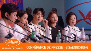 GISAENGCHUNG  Confrence de presse  Cannes 2  VF
