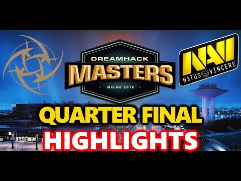 CSGO - NINJAS IN PYJAMAS vs NATUS VINCERE - QUARTER FINAL HIGHLIGHTS - DreamHack Masters Malmö 2017
