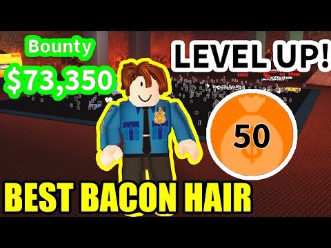 Bacon Hair Gets 70000 Bounty Level 50 Roblox Jailbreak - 