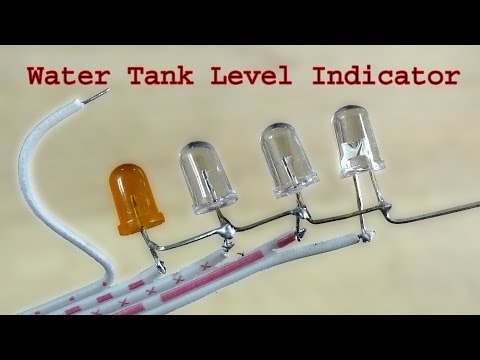 How to make a Water Tank level indicator circuit, Super easy diy circuit Video