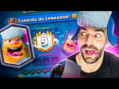 MELHOR DECK PARA GANHAR O NOVO DESAFIO DA CORRIDA DO LENHADOR NO CLASH ROYALE!