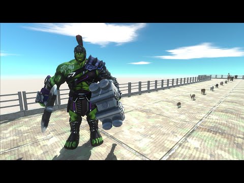 GLADIATOR HULK DEATH RUN - Animal Revolt Battle Simulator