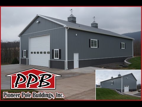42' W x 80' L x 18' H - Garage by Pioneer Pole Buildings, Inc.