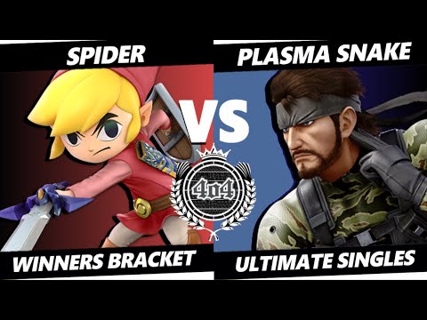 4o4 Smash Monthly 19 - Spider (Toon Link, Mario) vs Plasma Snake (Snake) - Winners Round 2
