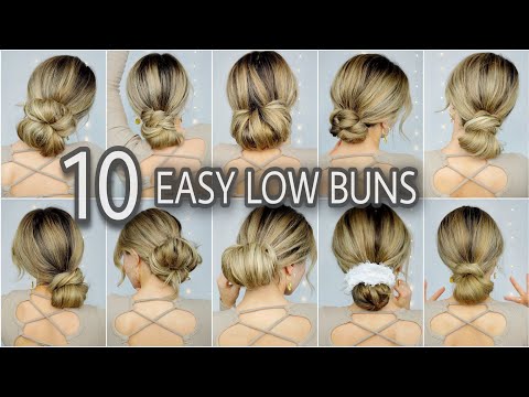 10 LOW MESSY BUN HAIRSTYLES YOU NEED TO KNOW 🤍 MEDIUM...