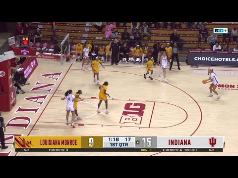 Maya Makalusky Wide Open for Three vs. Louisiana Monroe | Indiana Women's Basketball