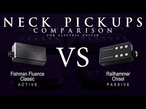Fishman FLUENCE CLASSIC vs Railhammer CHISEL - Neck Guitar Pickup Comparison Tone Demo