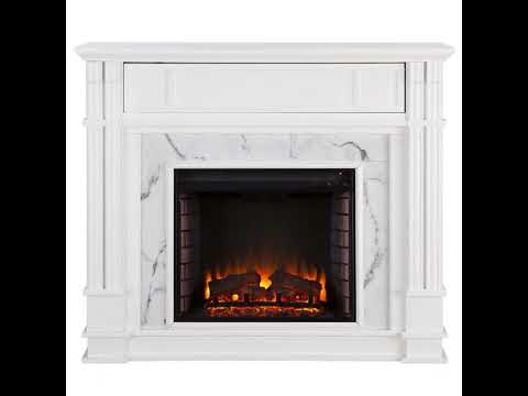 Southern Enterprises Ellisville Faux Cararra Marble 48'' Mantel