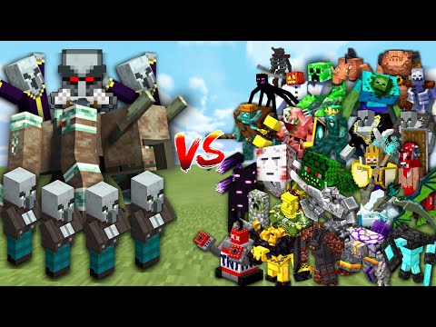 RAID vs MODDED ARMY in Minecraft Mob Battle